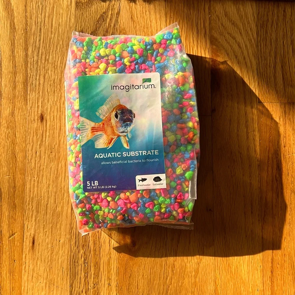 Imagitarium 5lb Aquatic Substrate - Neon Confetti - New